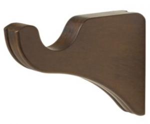 Kirsch 1-3/8" Wood Brackets 827 Hazelnut 3-1/2" Return